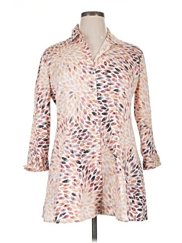 Nic + Zoe 3/4 Sleeve Button-Down Shirt (view 1)
