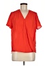 Apt. 9 100% Polyester Red Short Sleeve Blouse Size M - photo 1
