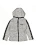 DKNY 100% Polyester Gray Zip Up Hoodie Size 5 - 6 - photo 1