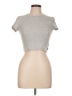 TNA Silver Short Sleeve Turtleneck Size L - photo 1