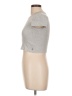 TNA Silver Short Sleeve Turtleneck Size L - photo 5