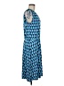 Leota Print Blue Casual Dress Size M - photo 4