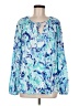 Lilly Pulitzer Blue Long Sleeve Blouse Size M - photo 1