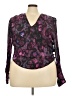 IRO 100% Viscose Purple Long Sleeve Blouse Size 20W - photo 1