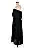 Gap 100% Rayon Solid Black Casual Dress Size L - photo 5