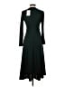 Theory 100% Polyester Black Casual Dress Size 00 - photo 2
