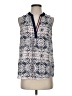 Olive and Oak 100% Polyester Blue Sleeveless Blouse Size S - photo 1
