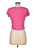 Harper & Ivy Pink Short Sleeve Top Size L - photo 2