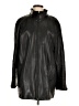 Gallery 100% Leather Black Raincoat Size L - photo 1