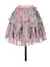 LoveShackFancy 100% Viscose Floral Pink Casual Skirt Size XS - photo 1