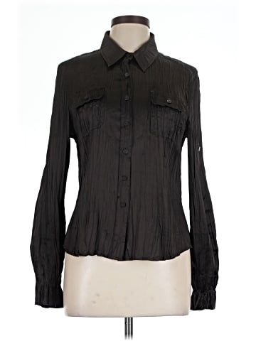 Emanuel Emanuel Ungaro Long Sleeve Silk Top (view 1)