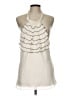 Liz Claiborne 100% Polyester Ivory Sleeveless Blouse Size 12 - photo 1