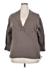 FP Movement 100% Cotton Gray 3/4 Sleeve Blouse Size 2X - photo 1