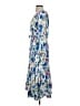 T Tahari 100% Polyester Floral Blue Casual Dress Size XS - photo 5