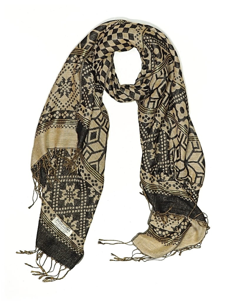 Pre-owned Unbranded Scarf In Tan