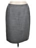 AKRIS Solid Gray Formal Skirt Size 14 - photo 1
