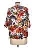 Bold Elements Orange Short Sleeve Blouse Size L - photo 2