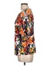 Bold Elements Orange Short Sleeve Blouse Size L - photo 5