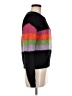 Veda 100% Alpaca Color Block Black Wool Pullover Sweater Size M - photo 4