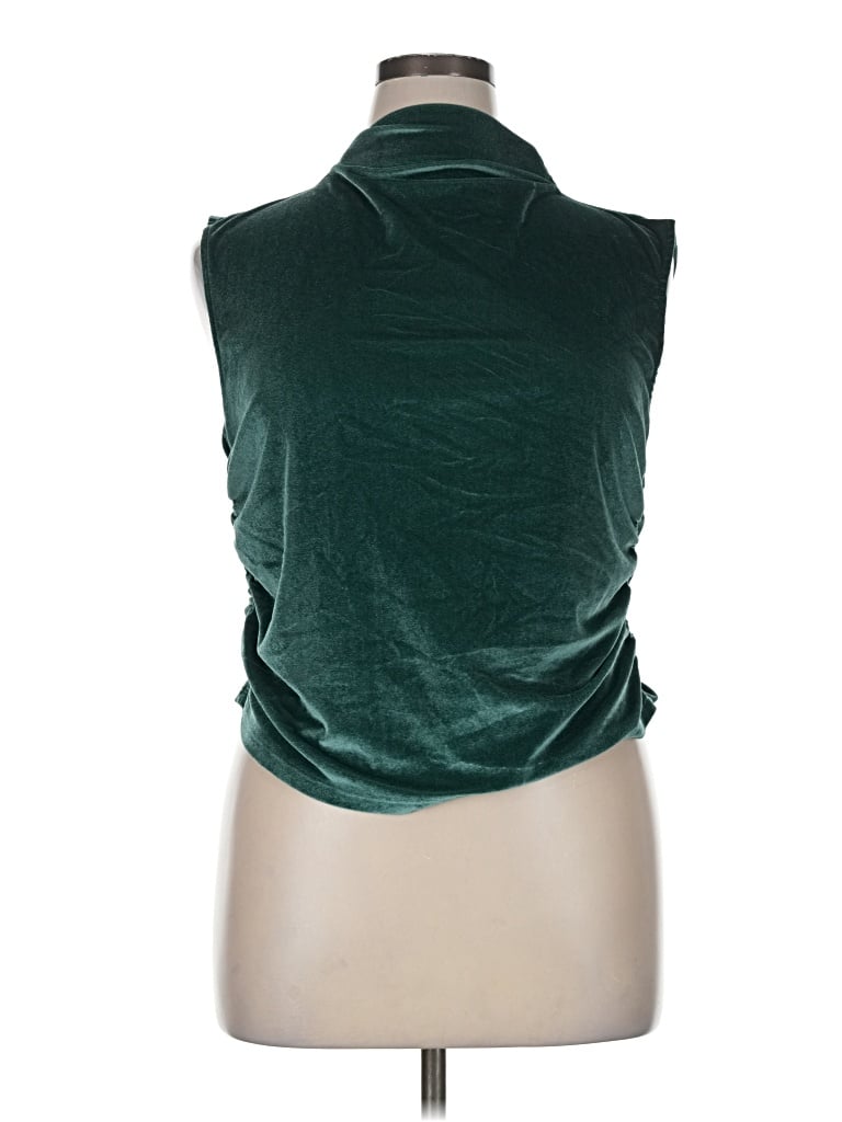 Pre-owned A New Day Sleeveless Blouse In Green
