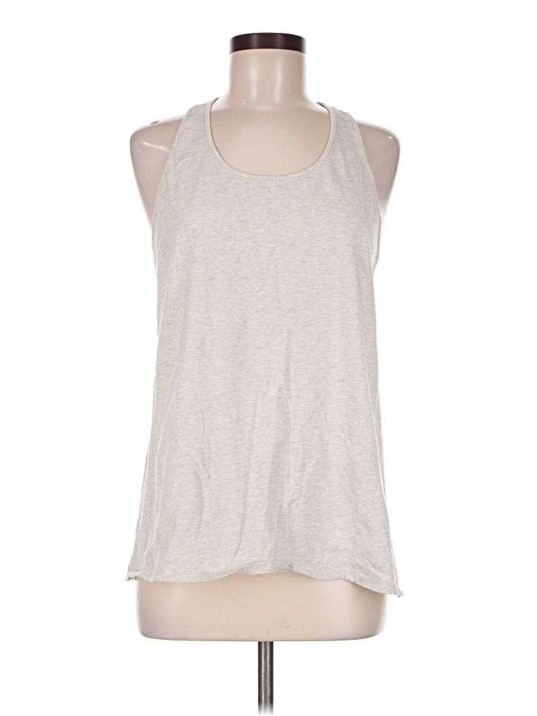 Pre-owned Purejill Tank Top Silver Halter Neckline Tops