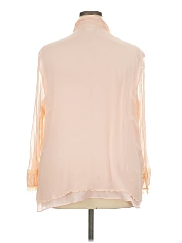 Avenue Long Sleeve Silk Top (view 2)