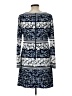 Eliza J Print Blue Casual Dress Size 10 - photo 2