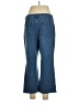 Quacker Factory Hearts Blue Jeans Size 12 - photo 2