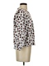 Ann Taylor 100% Cotton Animal Print Silver Pullover Sweater Size XS - photo 4