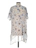One September 100% Polyester Silver Short Sleeve Blouse Size S - photo 2