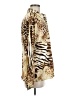 Sunny Leigh Animal Print Gold Long Sleeve Blouse Size M - photo 4