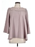 Doe & Rae Gray 3/4 Sleeve Blouse Size L - photo 1