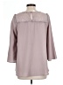 Doe & Rae Gray 3/4 Sleeve Blouse Size L - photo 2
