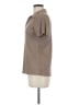 Ava James Tan Short Sleeve Blouse Size M - photo 5