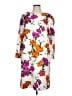 Escada Floral White Casual Dress Size EU 44 / US 14 - photo 1
