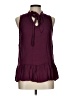 Unbranded Burgundy Sleeveless Blouse Size L (estimated) - photo 1