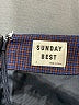 Sunday Best Houndstooth Blue Casual Skirt Size 2 - photo 4