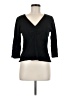 Chadwicks Black 3/4 Sleeve Top Size L - photo 1