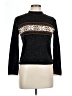 Airport Tweed Black Turtleneck Sweater Size L - photo 1