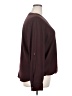 Ann Taylor 100% Polyester Burgundy Long Sleeve Blouse Size XXL - photo 4