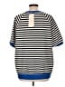 Dokotoo Stripes Blue Short Sleeve Top Size L - photo 2