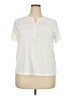 Liz Claiborne Ivory Short Sleeve Top Size XXL - photo 1