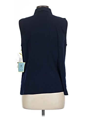CeCe Sleeveless Button-Down Shirt (view 2)