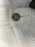 Lilly Pulitzer 100% Cotton Chevron-herringbone Ivory Shorts Size 10 - photo 3