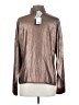 Hilton Hollis 100% Polyester Metallic Brown Long Sleeve Blouse Size S - photo 2