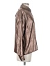 Hilton Hollis 100% Polyester Metallic Brown Long Sleeve Blouse Size S - photo 4