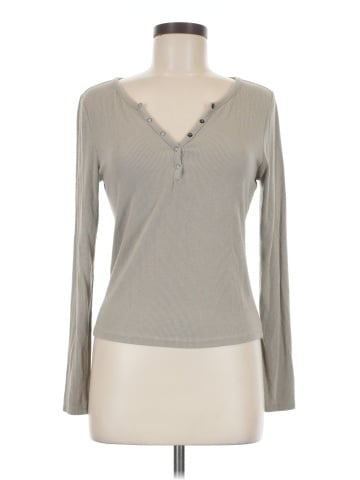 Pink Republic Long Sleeve Henley (view 1)
