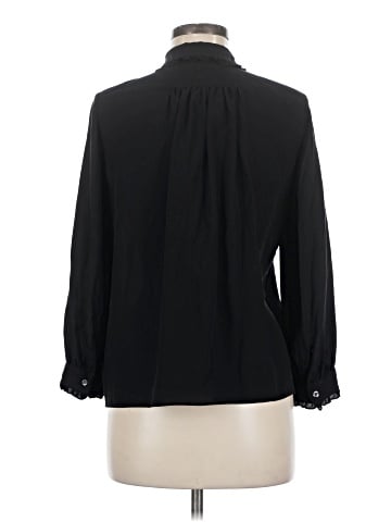 Madewell Long Sleeve Silk Top (view 2)
