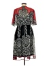 Mossimo 100% Polyester Graphic Black Cocktail Dress Size L - photo 2