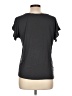 Ann Taylor LOFT 100% Rayon Gray Short Sleeve Top Size L - photo 2